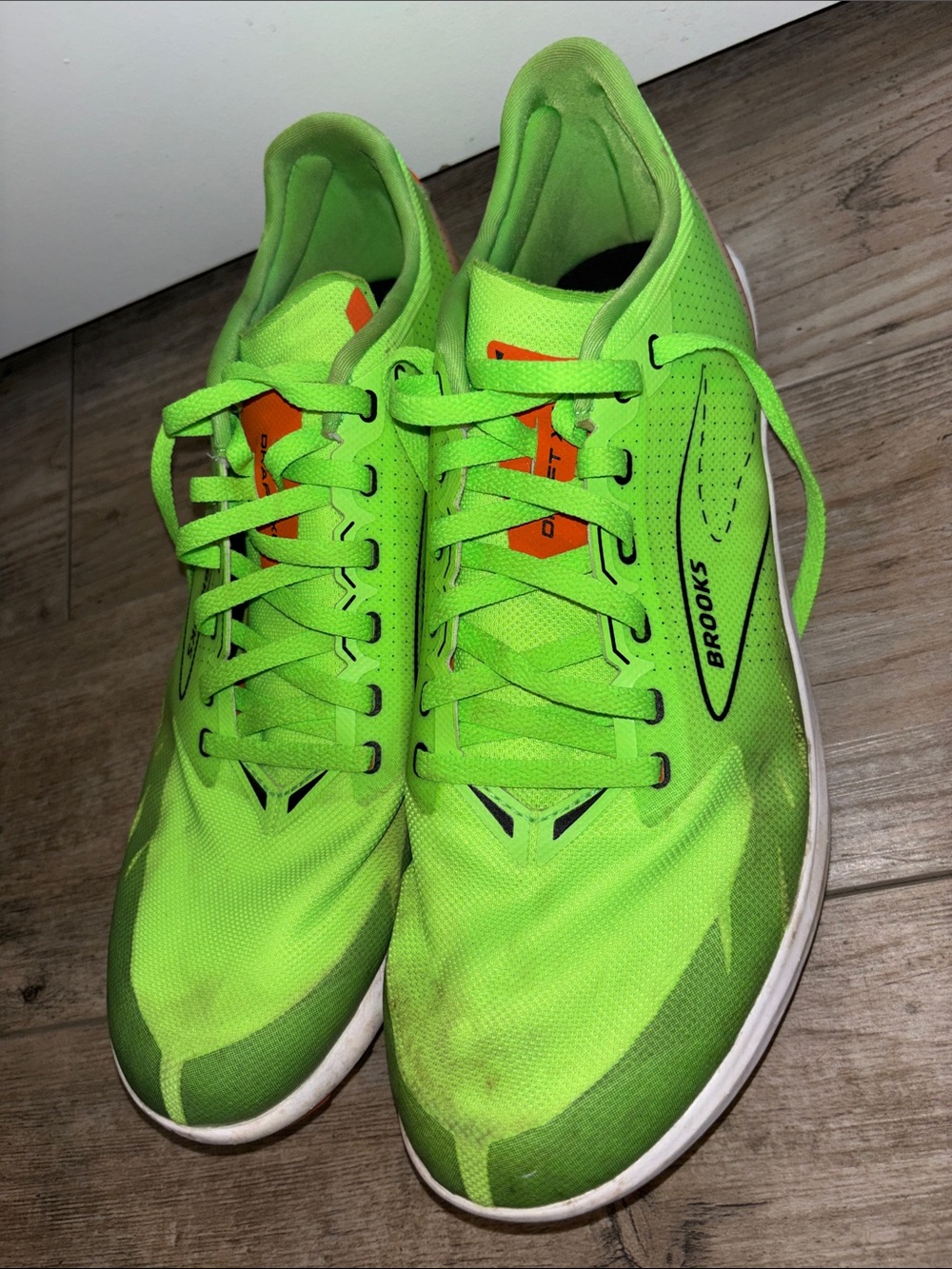 Brooks Draft XC Cross Country Spikes Mens 11.5 Green Gecko Track Shoes